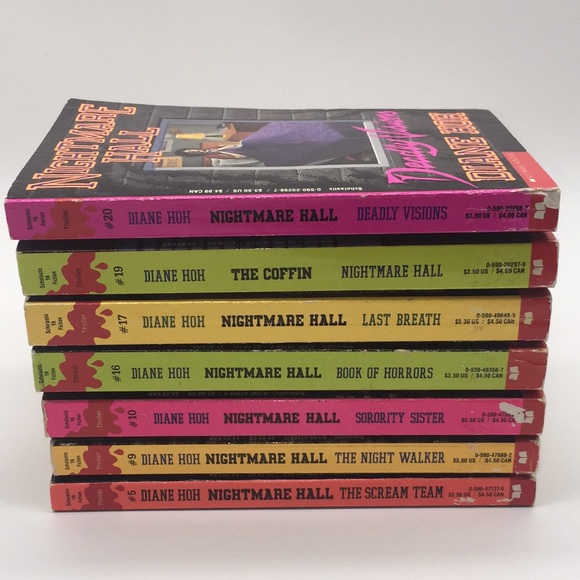 Nightmare Hall 7 Book Lot Diane Hoh Vintage Young Adult Fiction Thriller Horror - Picture 13 of 13